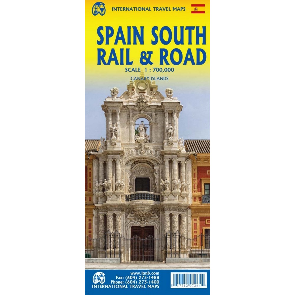 Järnvägskarta Spanien Södra ITM